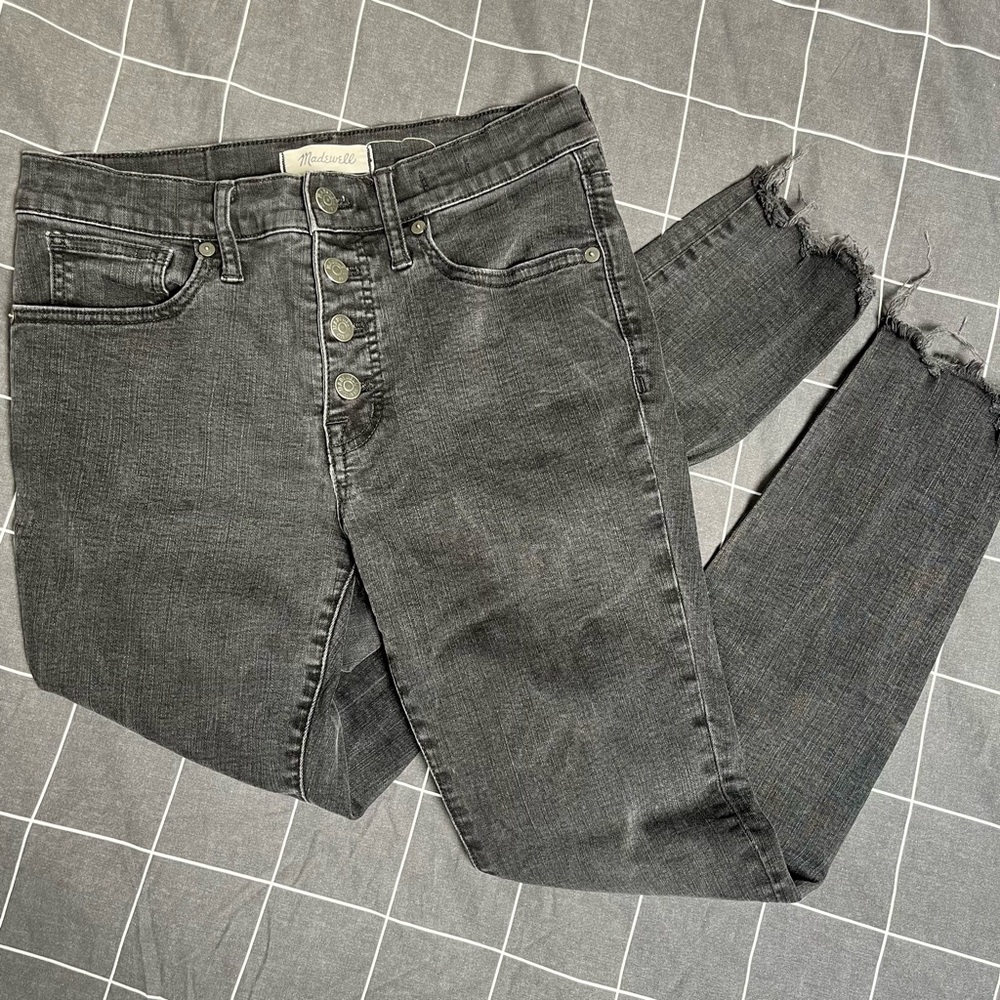 Madewell 9” High-Rise Black Skinny Jeans | Sz: 28P